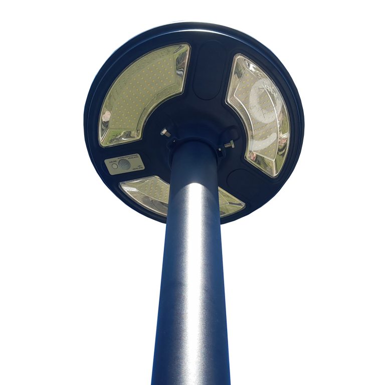Aluminium-lampaoszlop-3-meter-15W-napelemes-lampa-szett